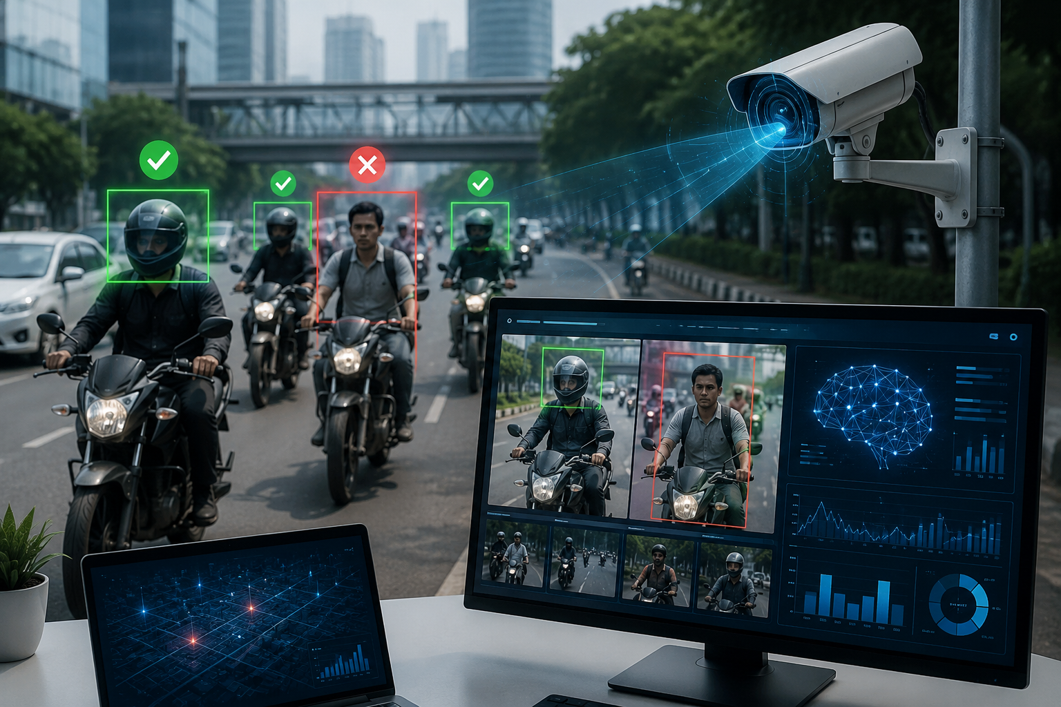 AI-Based Helmet Detection System